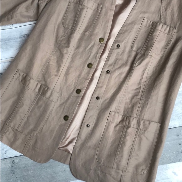 Coldwater Creek Khaki Utility Jacket - Picture 4 of 9
